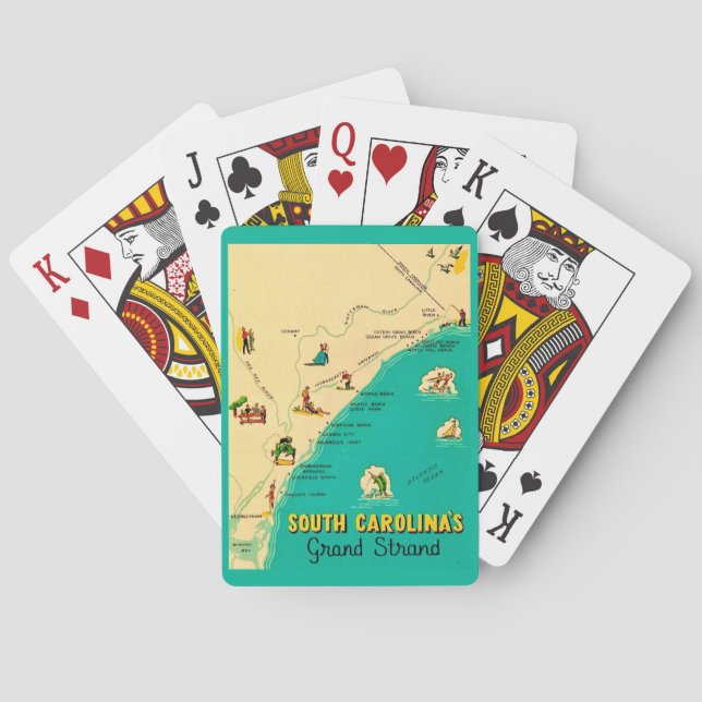 South Carolina Grand Strand Spielkarten (Rückseite)
