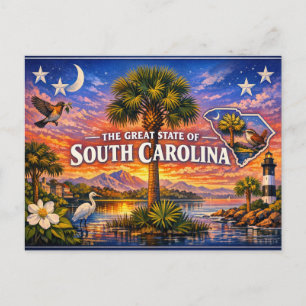 South Carolina Grußpostkarte Postkarte