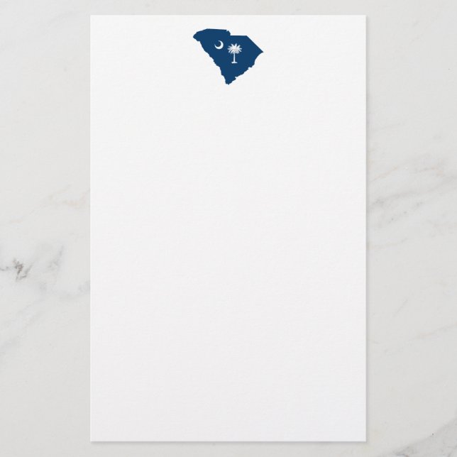 South Carolina in Blue und White Briefpapier (Vorderseite)