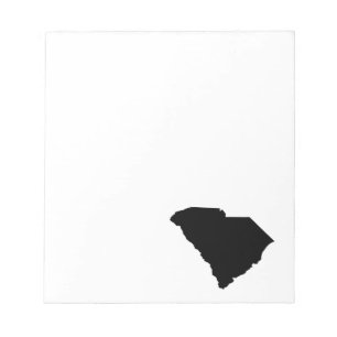 South Carolina in Schwarz Notizblock
