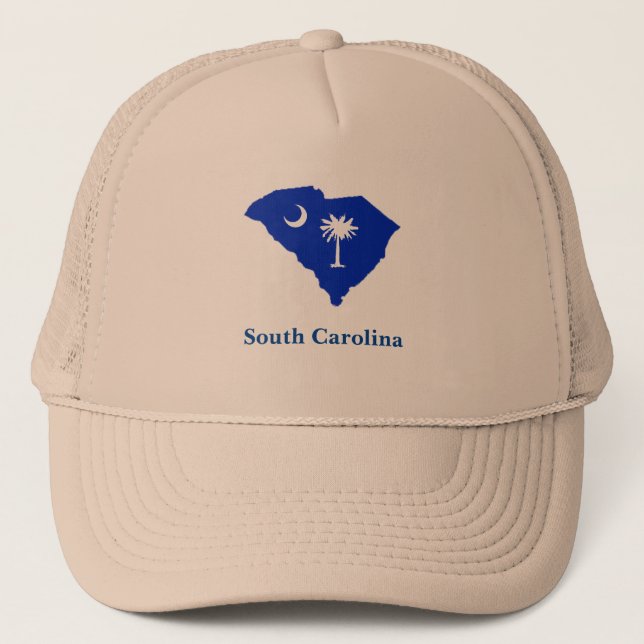 South Carolina individuell anpassbar Truckerkappe (Vorderseite)