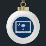 South Carolina Keramik Kugel-Ornament<br><div class="desc">South Carolina</div>