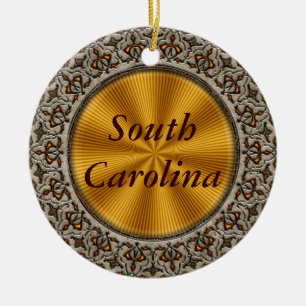 South Carolina Keramik Ornament