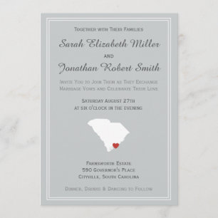 South Carolina Liebe - Einladung zur Hochzeit