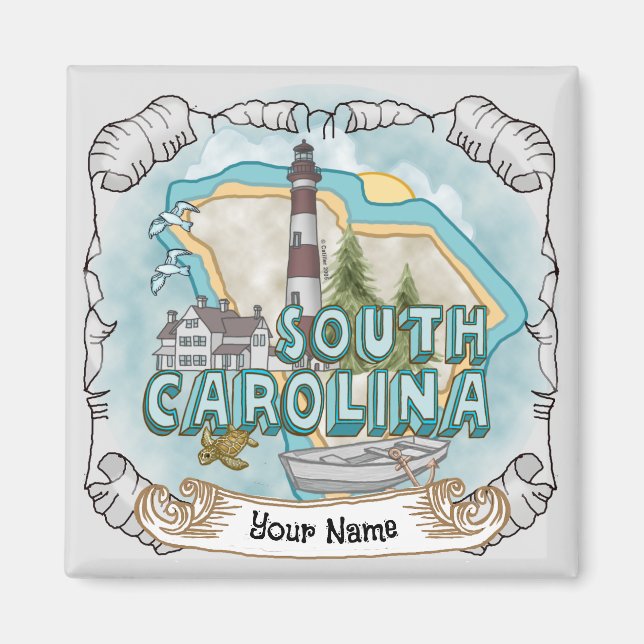 South Carolina Lighthouse Magnet (Vorne)