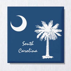 South Carolina Magnet, Feiertag, S Carolina Flagge Magnet