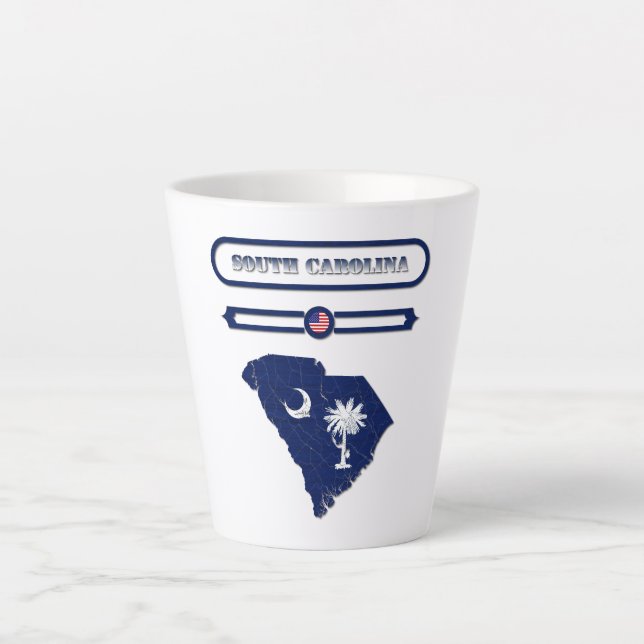 SOUTH CAROLINA MAP, SOUTH CAROLINA. SAMER BRASIL MILCHTASSE (Vorderseite)