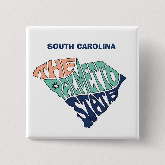 South Carolina Nickname Kunst und Kultur Button (Vorderseite)