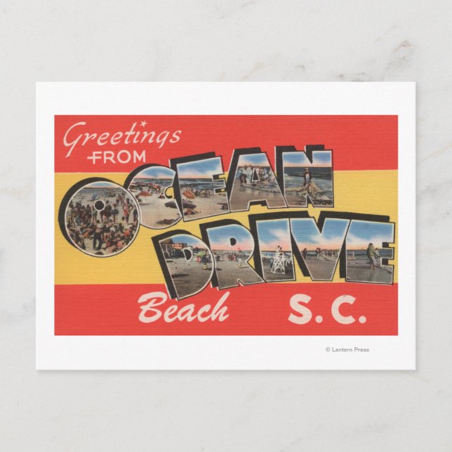 South Carolina - Ocean Drive Beach Postkarte (Vorderseite)