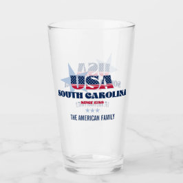 South Carolina Patriotic Pride Personalisiert Glas