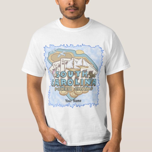 South Carolina Poker T-Shirt (Vorderseite)