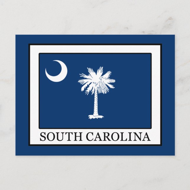 South Carolina Postkarte (Vorderseite)