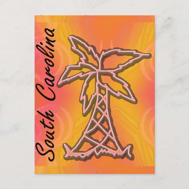 South Carolina Postkarte (Vorderseite)