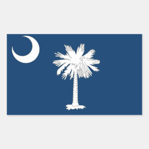 South Carolina Rechteckiger Aufkleber