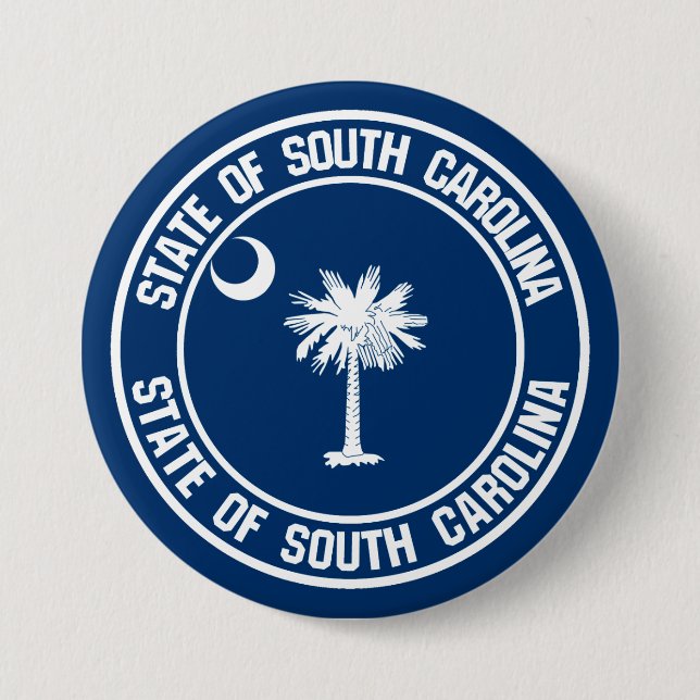 South Carolina Round Emblem Button (Vorderseite)