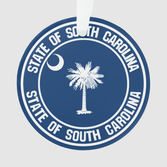 South Carolina Round Emblem Ornament (Vorderseite)