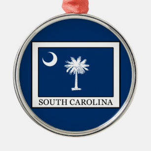 South Carolina Silbernes Ornament