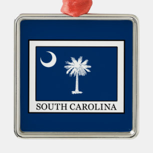 South Carolina Silbernes Ornament