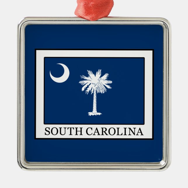 South Carolina Silbernes Ornament (Vorne)