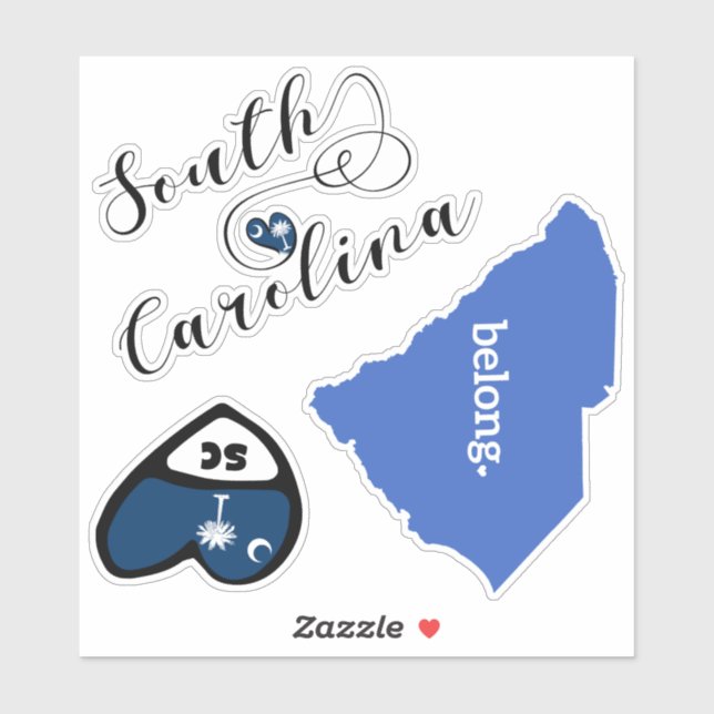 South Carolina Staat, Blatt Die Aufkleber schneide (Blatt)