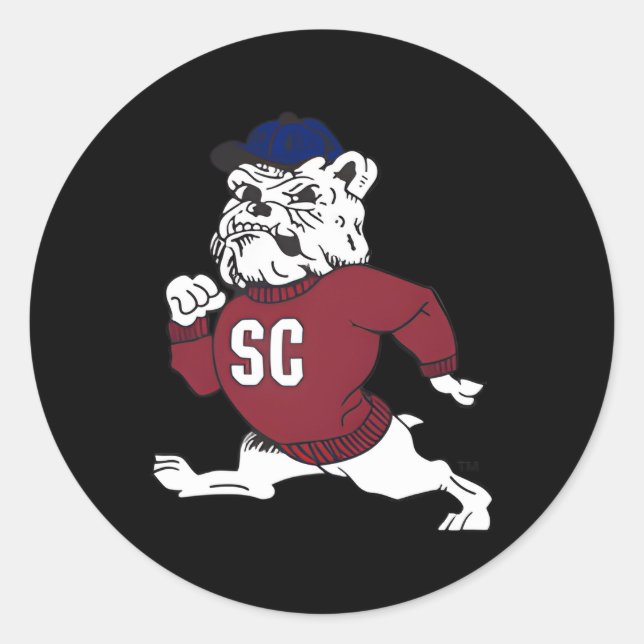 South Carolina Staat Bulldogs Verließ Kiste Runder Aufkleber (Vorderseite)