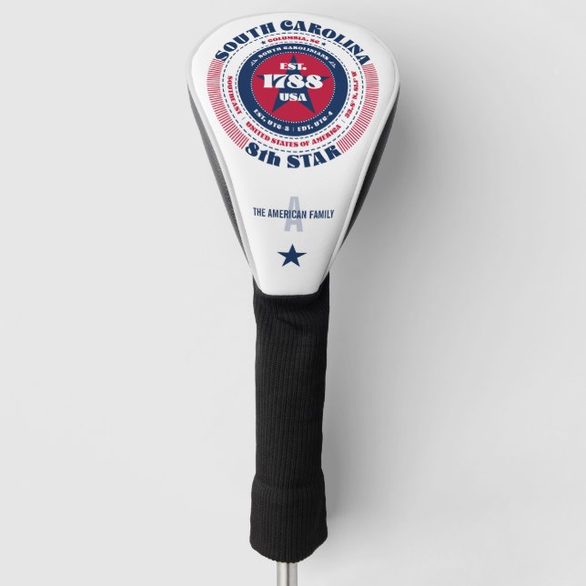 South Carolina Staat Circle Custom Golf Head Cover Golf Headcover (Vorderseite)