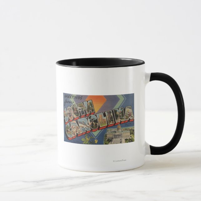 South Carolina (Staat Hauptstadt/Blume) Tasse (Rechts)