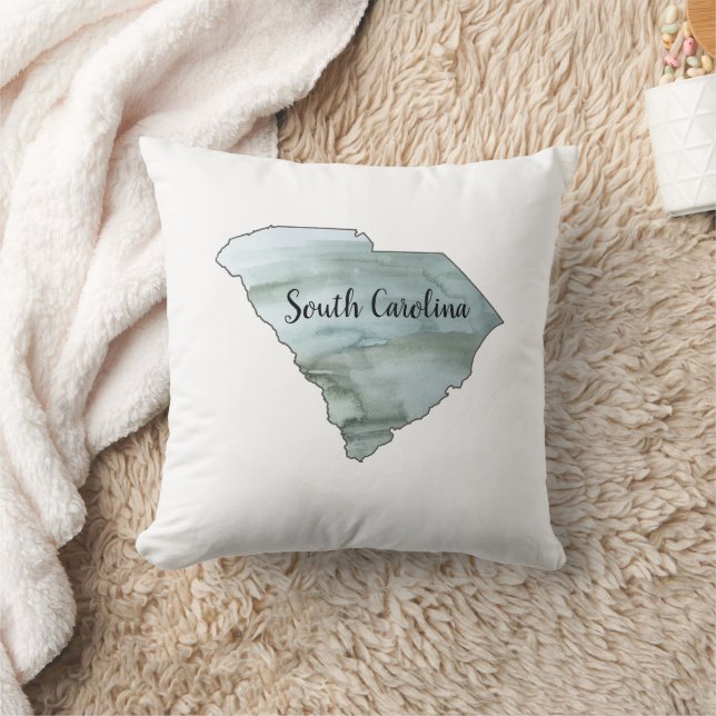 South Carolina Staat Illustration Kissen (Decke)