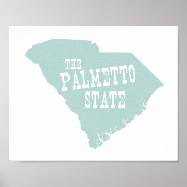South Carolina Staat Motto Slogan Poster (Vorne)
