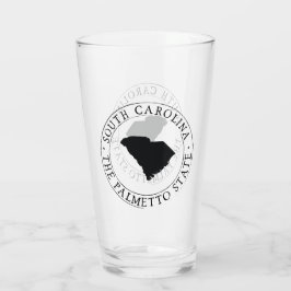 South Carolina Staat Trinkglas Glas
