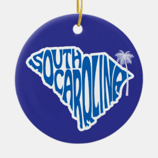 South Carolina Staat Weihnachtsbaum Keramik Ornament