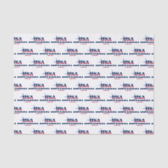 South Carolina Staatsstolz Tissue Paper Seidenpapier (Vorderseite)