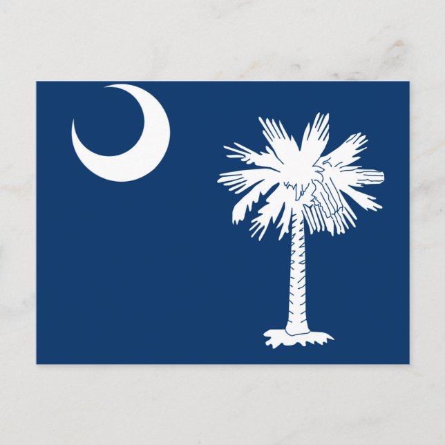 South Carolina State Flag Design Accent Postkarte (Vorderseite)