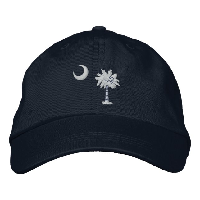 South Carolina State Flag Design Bestickte Baseballkappe (Vorderseite)