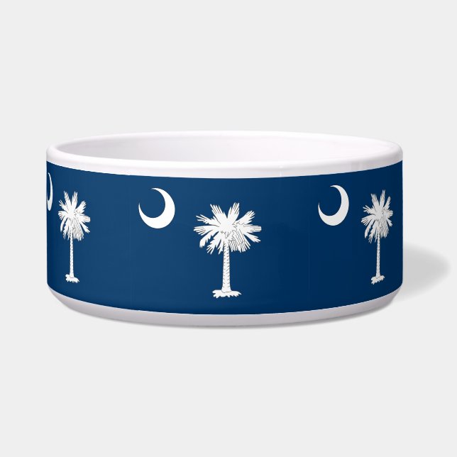 South Carolina State Flag Pet Bowl Napf (Vorderseite)
