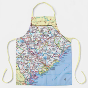 South Carolina-Straßenkarte Apron Schürze