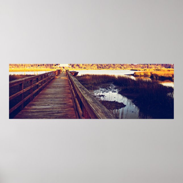 South Carolina Sunset 36x12 Poster (Vorne)