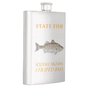South Carolina Territory Fische The Rockfish Flachmann