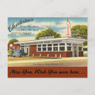 South Carolina, Tower Drive-In, Charleston Postkarte