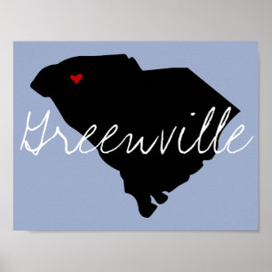 South Carolina Town Poster