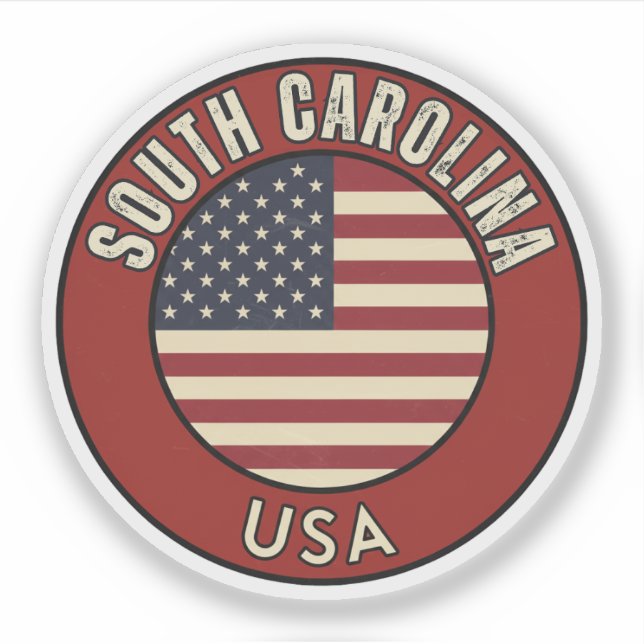 South Carolina United States of America Aufkleber (Vorderseite)