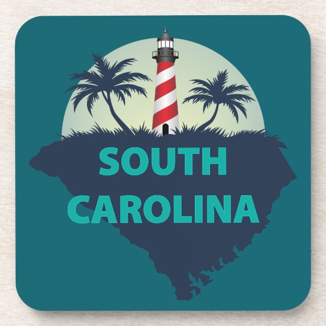 South Carolina, USA Getränkeuntersetzer (Vorderseite)