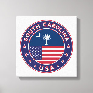 South Carolina, USA Staaten, South Carolina Poster Leinwanddruck