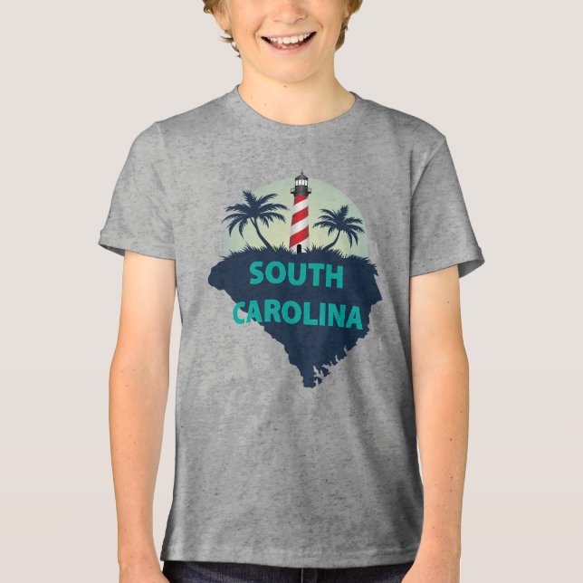 South Carolina, USA Tri-Blend Shirt (Vorderseite)