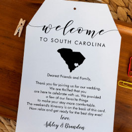 South Carolina Wedding Welcome Tag Tour