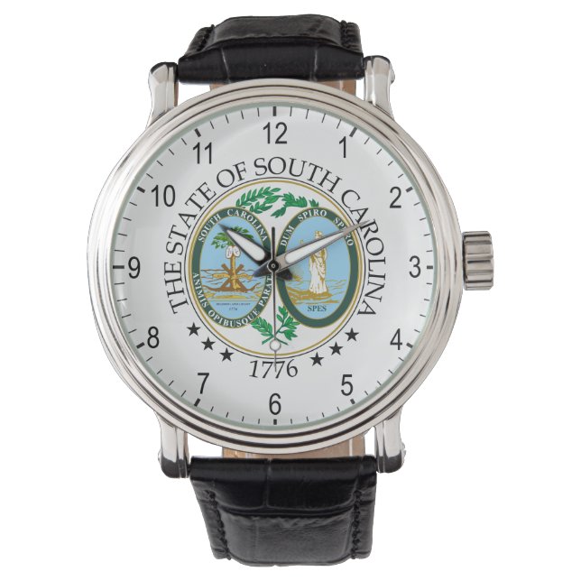 South Carolina-Zeichen Armbanduhr (Vorderseite)