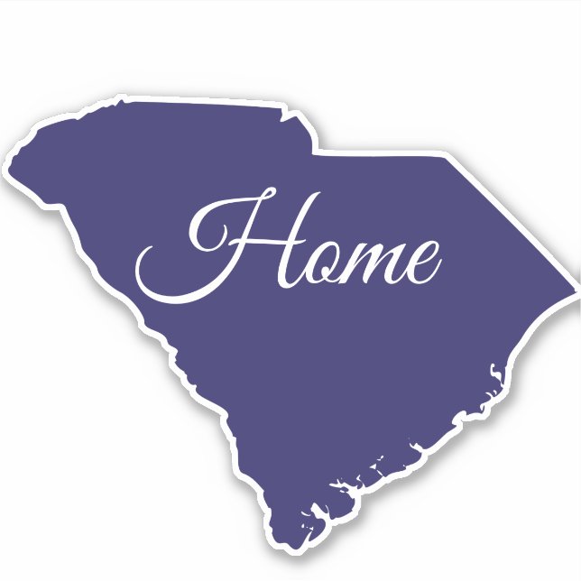 South Carolina Zuhause Staat Aufkleber / Etikett (Vorderseite)