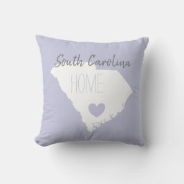 South Carolina Zuhause Staat Karte Liebe Kissen