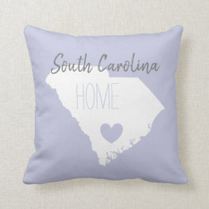South Carolina Zuhause Staat Karte Liebe Kissen