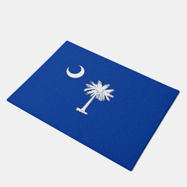 SOUTH- CAROLINAflagge Fußmatte (Schrägansicht)